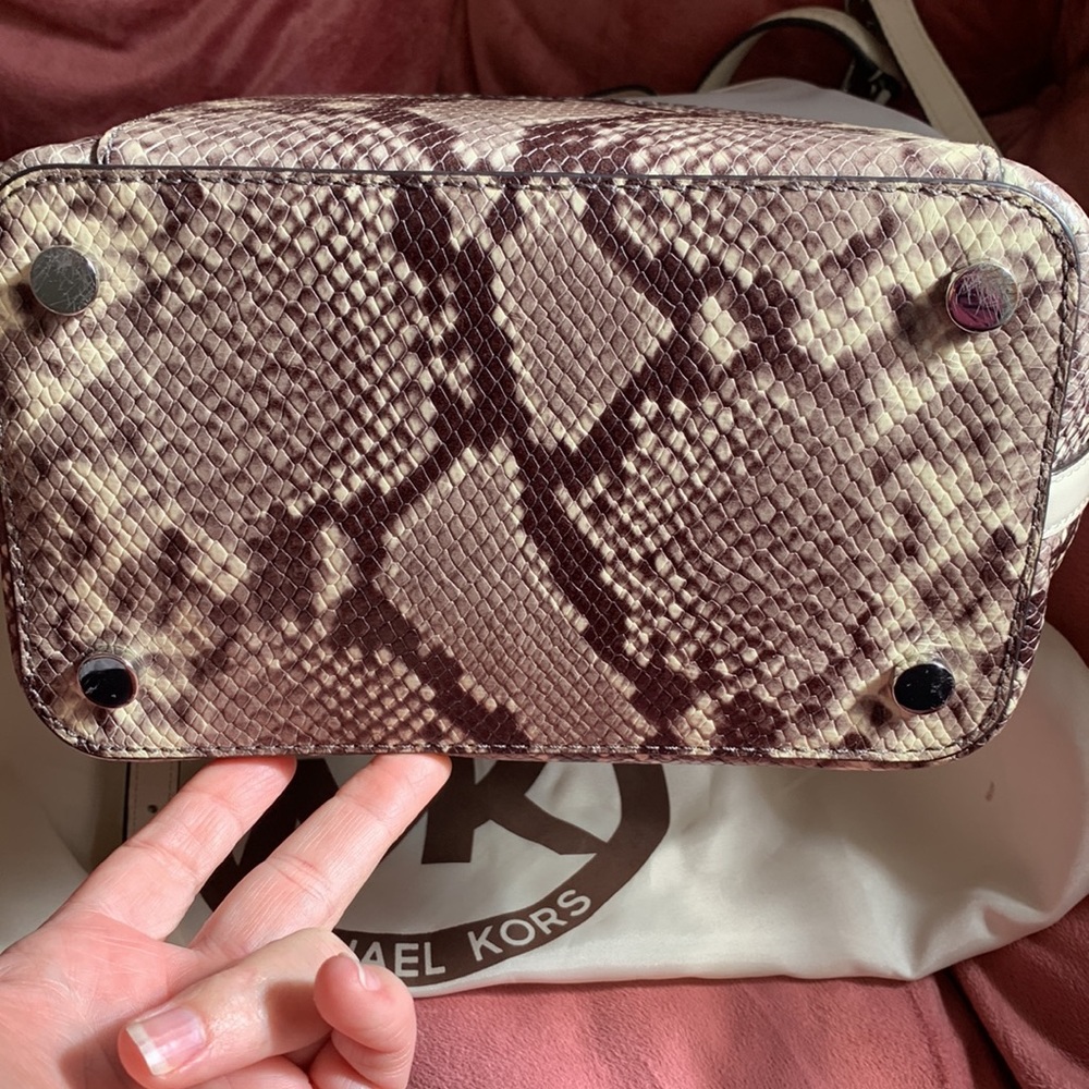 Michael Kors Dottie Large Python Purse - image 4